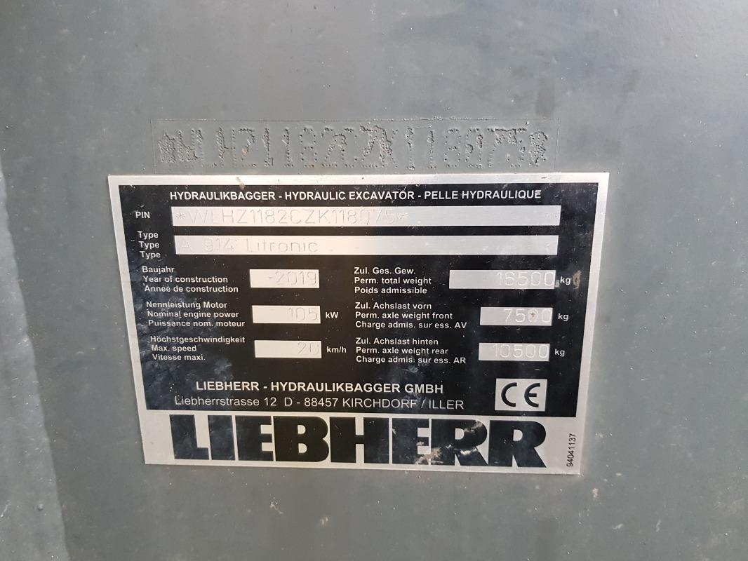 колесный экскаватор LIEBHERR A 914 Litronic