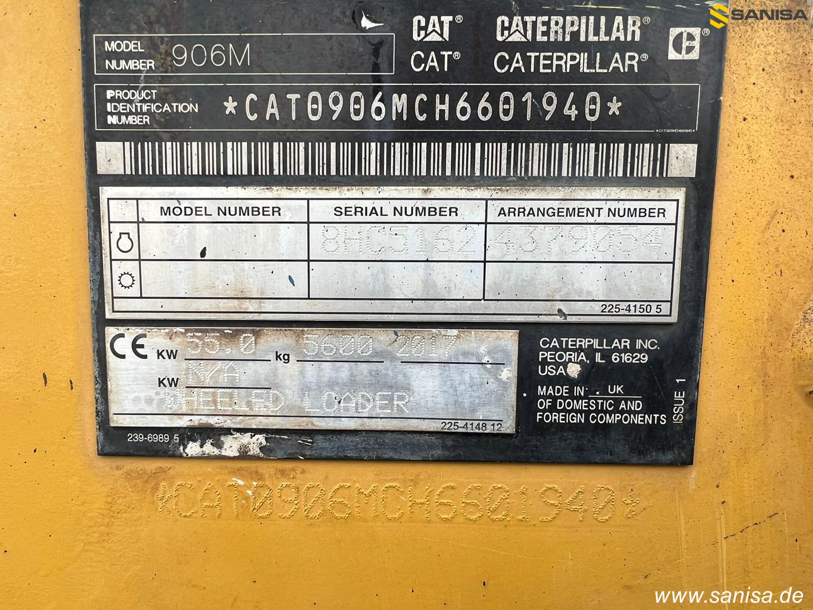 фронтальный погрузчик CATERPILLAR 906M