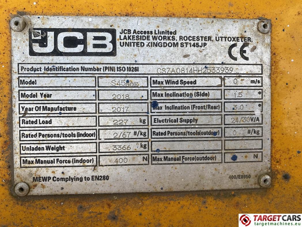 ножничный подъемник JCB s4550e